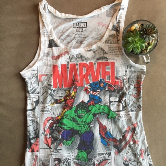 Marvel Tops - Marvel’s Avengers Comic Book Tank Top